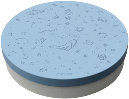 Jellystone, Tacka sensoryczna Play Tray Soft Blue 2w1 pojemnik niebieski
