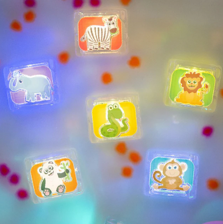 Glo Pals, Light-Up Sensory Cubes – Cars Edition – Bath Toy