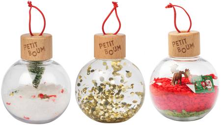Petit Boum, Set of 3 Baubles, Holiday Collection