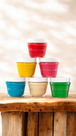 PLAY DOUGH JAR 6 PCS