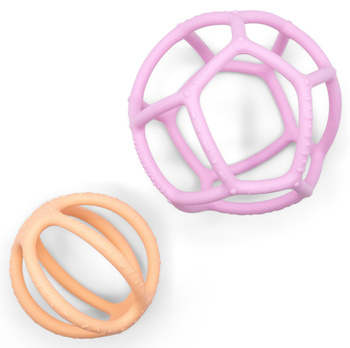 Jellystone, Sensoryczne piłki 2w1 Bubblegum & Peach