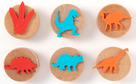 ChildGen Wooden Stamps- DINOSAURS