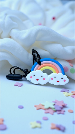 Jellystone, Gryzak terapeutyczny, antystresowy naszyjnik– Chmurka