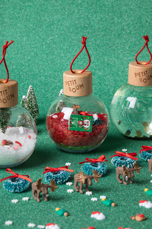 Petit Boum, Set of 3 Baubles, Holiday Collection