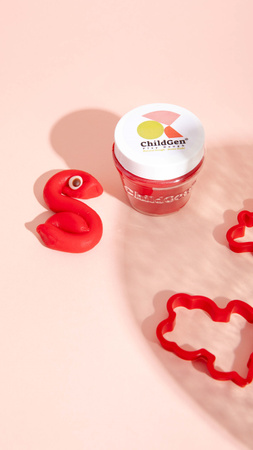 ChildGen Natural Playdough - Trio ( green, blue and red)