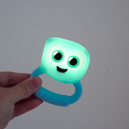 Glo Pals, rattle–teether glowing in the dark, motion-activated – Blair blue