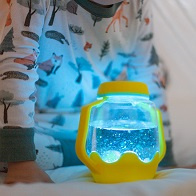 Glo Pals, Słoik sensoryczny do napełnienia wodą, kolor żółty