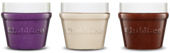 ChildGen Natural Playdough - Trio ( purple, white, brown)