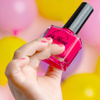 Oh Flossy, Lakier do paznokci Soczysty Róż, 12 ml, bio brokat, roślinna formuła HOT PINK