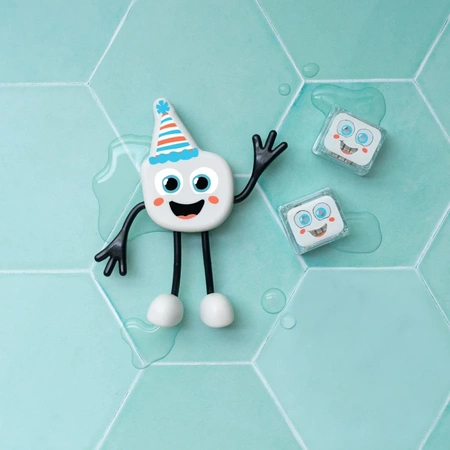 Glo Pals, OUTLET Postać do kąpieli Party Pal - zestaw z dwiema kostkami sensorycznymi świecącymi w wodzie