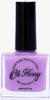 Oh Flossy, Lakier do paznokci Kremowy Fiolet, 12 ml, bio brokat, roślinna formuła CREAM VIOLET