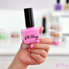 Oh Flossy, Lakier do paznokci Kremowy Róż, 12 ml, bio brokat, roślinna formuła CREAM PINK