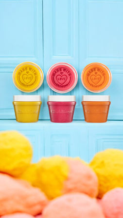 ChildGen Natural Playdough - Trio (yellow, pink, and orange)