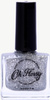 Oh Flossy, Lakier do paznokci Srebrny Brokat, 12 ml, bio brokat, roślinna formuła SILVER GLITTER