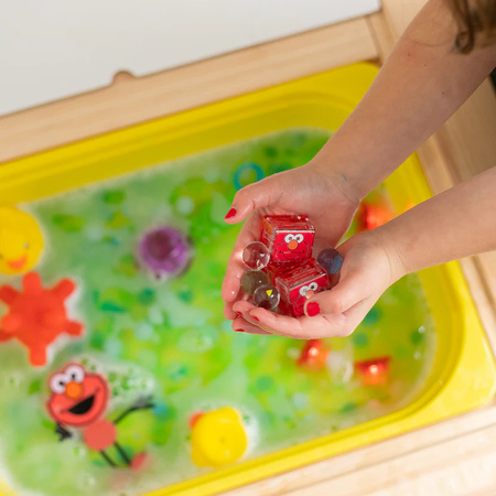 Glo Pals, Kostki sensoryczne świecące w wodzie Elmo Ulica Sezamkowa - zabawka kąpielowa