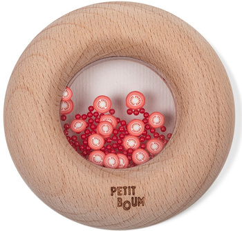 Petit Boum, Drewniana grzechotka sensoryczna, Pomidorki