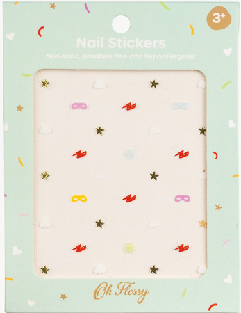 Oh Flossy Nail Stickers SUPERHERO