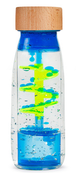 Petit Boum, sensory bottle, two-phase MOVE Spiral Blue
