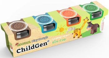 PLAY DOUGH ECOCUP 4 PCS - HORSE