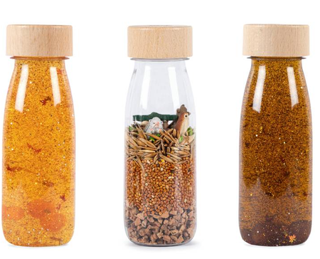 Petit Boum, Set of 3 Sensory Bottles - FOREST