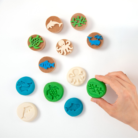 ChildGen Wooden Stamps- SEA CREATURES