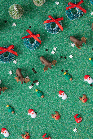 Petit Boum, Zestaw 3 bombek, kolekcja świąteczna, ręcznie tworzone bombki do stroików