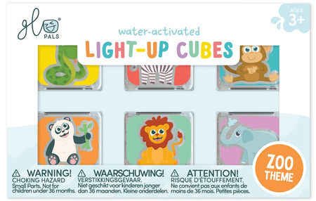 Glo Pals, Light-Up Sensory Cubes – Cars Edition – Bath Toy