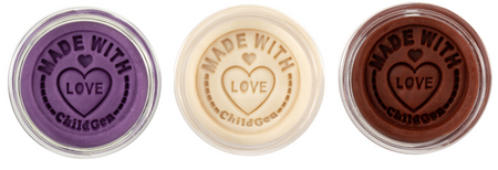 ChildGen Natural Playdough - Trio ( purple, white, brown)