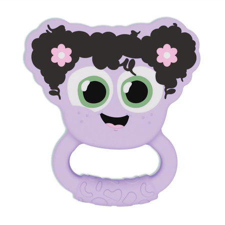 Glo Pals, rattle–teether glowing in the dark, motion-activated – Lumi purple