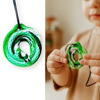 Jellystone, Gryzak terapeutyczny, antystresowy naszyjnik – Leśny Wąż