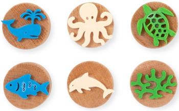 ChildGen Wooden Stamps- SEA CREATURES