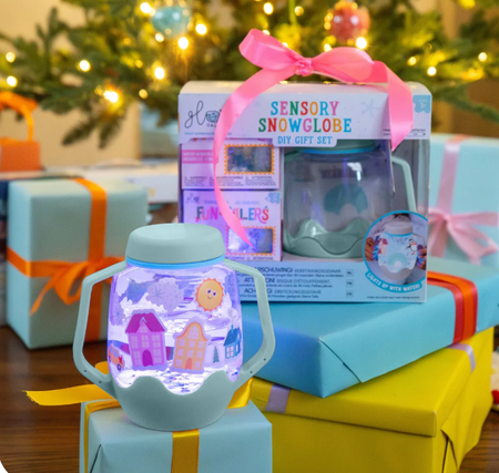 Glo Pals, ZOO Sensory Set, Sensory Jar with Magical Fillers and Stickers