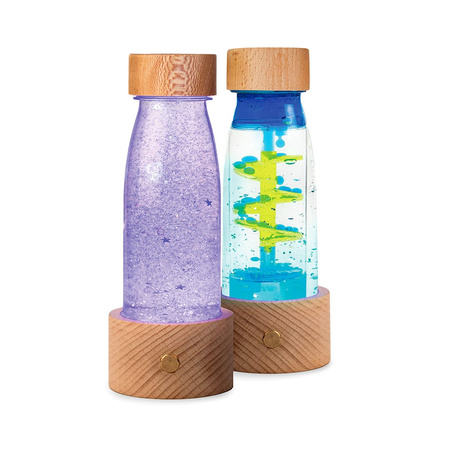 Petit Boum, Lampka sensoryczna LED Magic Light Base – podświetlenie do butelek sensorycznych, baza świetlna