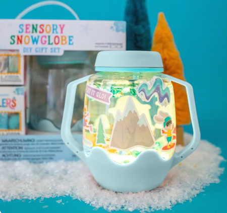 Glo Pals, ZOO Sensory Set, Sensory Jar with Magical Fillers and Stickers