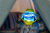 Glo Pals, Słoik sensoryczny do napełnienia wodą, kolor żółty