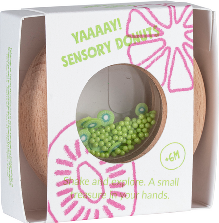 Petit Boum, Drewniana grzechotka sensoryczna, Kiwi