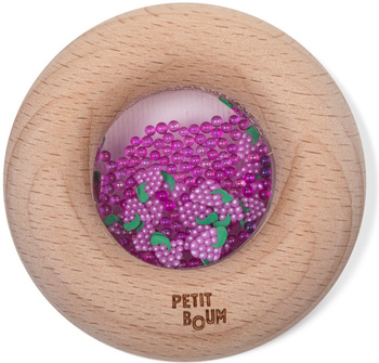 Petit Boum, Drewniana grzechotka sensoryczna, Winogrona