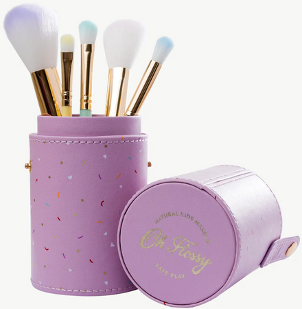 Oh Flossy 5-Piece Rainbow Brush Set