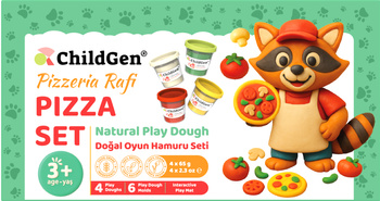 ChildGen, PAW PALS Pizzeria Rafi zestaw kreatywny 4 ciastoliny, foremki, mata