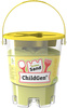 ChildGen, Piasek kinetyczny z foremką, 100% naturalny, 500g, kolor ŻÓŁTY, zapach brzoskwiniowy