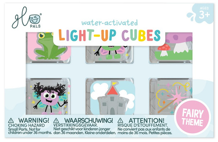 Glo Pals, Kostki sensoryczne świecące w wodzie 6 sztuk - Wróżki