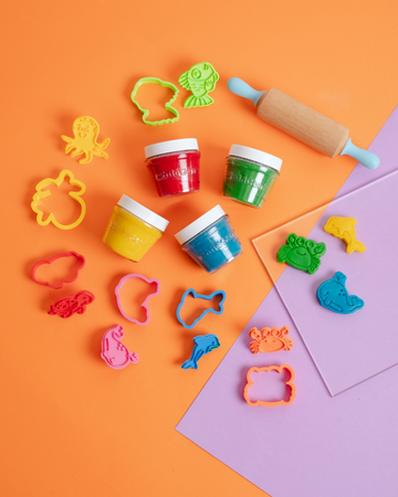ChildGen Natural Playdough - SPACE Set