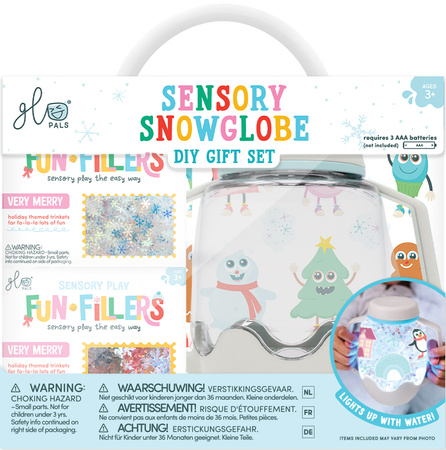Glo Pals, ZOO Sensory Set, Sensory Jar with Magical Fillers and Stickers