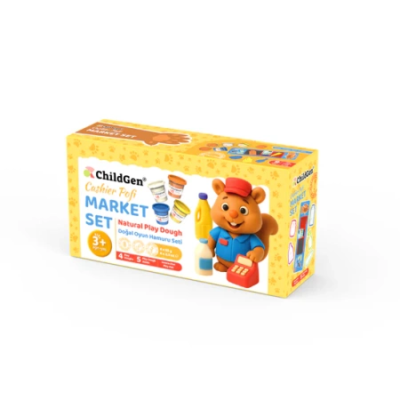 ChildGen, PAW PALS Kasjer Pofi zestaw kreatywny 4 ciastoliny, foremki, mata Market - Sklep