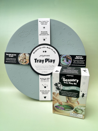 Jellystone, Zestaw sensoryczny Zaczarowany Ogród, wkład do tacki sensorycznej Play Tray