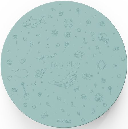Jellystone, Tacka sensoryczna Play Tray Sage 2w1 pojemnik kolor zielony
