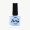 Oh Flossy, Lakier do paznokci Kremowy błękit, 12 ml, bio brokat, roślinna formuła 