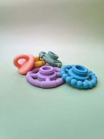 Jellystone, Silikonowa piramida, gryzaki krążki, GELATO