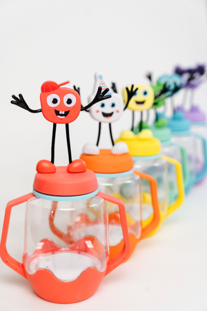 Glo Pals, CASE Słoik sensoryczny do napełnienia wodą, kolor niebieski