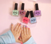 Oh Flossy, Zestaw 3 lakierów do paznokci PINK PAMPER 3 x 12 ml, bio brokat, roślinna formuła 